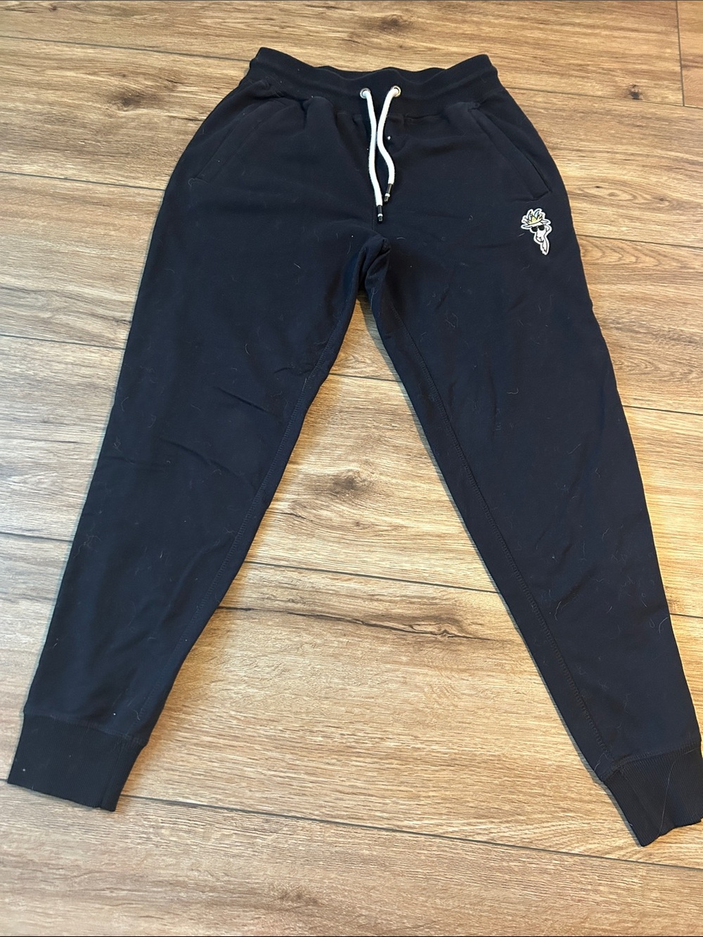 Black Women's Jogger Track Pants with Drawstring